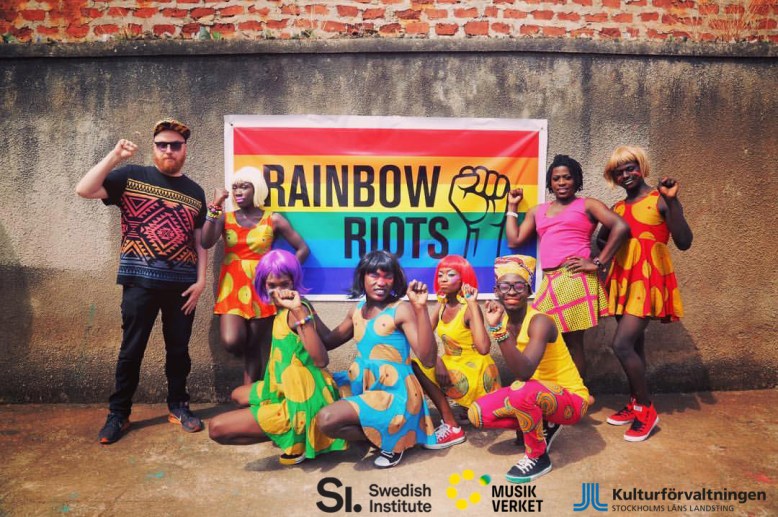 rainbow riots festival flyer