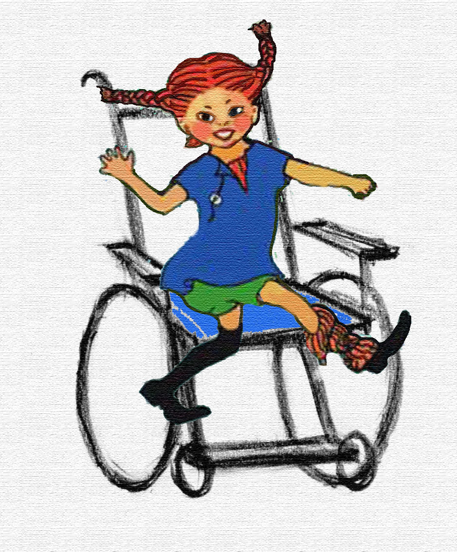 Pippi i rullstol